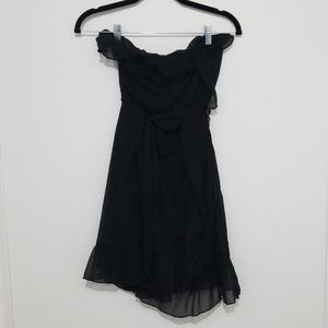 Black strapless dress made by modern love in large